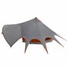 vidaXL Teepee Tent with Roof Grey and Orange 312 x 312 x 197 cm