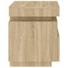 vidaXL Bedside Cabinets with LED Lights 2 pcs Sonoma Oak 40x39x48.5 cm