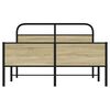 vidaXL Bed Frame without Mattress 120x200 cm Sonoma Oak Engineered Wood