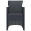 vidaXL Garden Chair 4 pcs Anthracite 53 x 49 x 85 cm PP