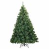 vidaXL Artificial Hinged Christmas Tree Green 240 cm PVC, steel