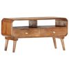 vidaXL Tv Cabinet | Brown | Solid Mango Wood | 90x35x47 cm | Drawers | Rustic