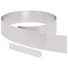 vidaXL Lawn Edging Silver 450 x 0.05 x 15 cm Stainless Steel