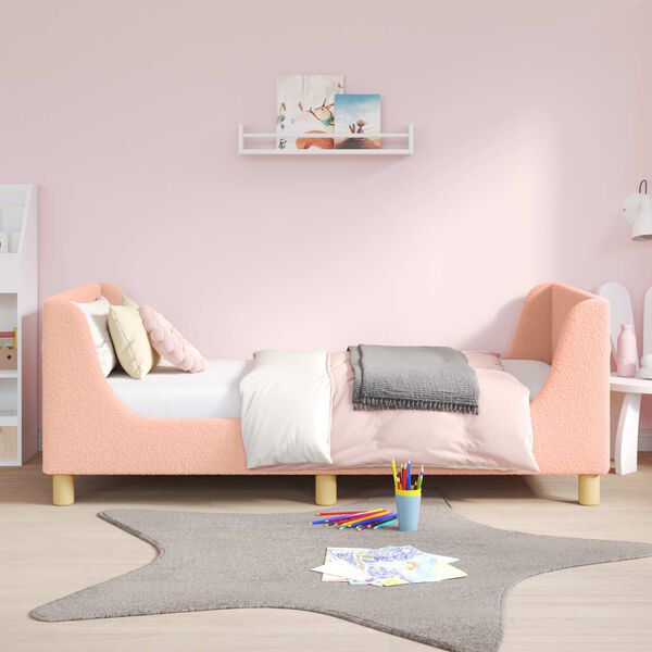 vidaXL Children's Bed Frame with Headboard Pink 80 x 160 cm