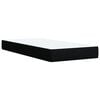 vidaXL Box Spring Bed with Mattress Black 100x200 cm Fabric