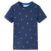 vidaXL Kids'T-shirt Dark Blue 128