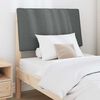 vidaXL Upholstered Headboard Dark Grey 75 cm Solid Pine Wood