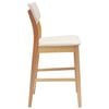 vidaXL Dining Chairs 2 pcs Natural 48 x 49 x 95 cm Solid Rubber Wood