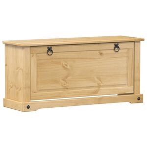vidaXL Shoe Cabinet "Corona" 99x32x47 cm Solid Wood Pine