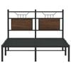 vidaXL Bed Frame without Mattress Brown Oak 120x200 cm Engineered Wood