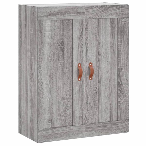 vidaXL Wall Mounted Cabinet Grey Sonoma 69.5x34x90 cm Engineered Wood