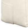 vidaXL Back Pillow Cream 160 x 24 x 50 cm Velvet