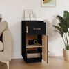 vidaXL Sideboard Black 34x40x75 cm Solid Wood Pine