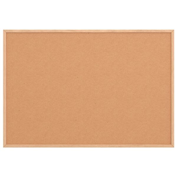 vidaXL Cork Board with Solid Pine Wood Frame 80x55 cm
