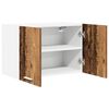 vidaXL Hanging Cabinet with Storage Old Wood and White 60 x 31 x 40 cm