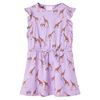 Kids'Dress with Ruffle Sleeves and Drawstring Lila 92