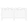 vidaXL Radiator Cover White 172x19x81.5 cm MDF