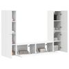 vidaXL TV Cabinet Set 6 pcs White Engineered Wood