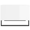 vidaXL Coffee Table High Gloss White 60x50x36.5 cm Engineered Wood