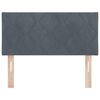 vidaXL Headboard Height Adjustable Dark grey 100 cm Velvet