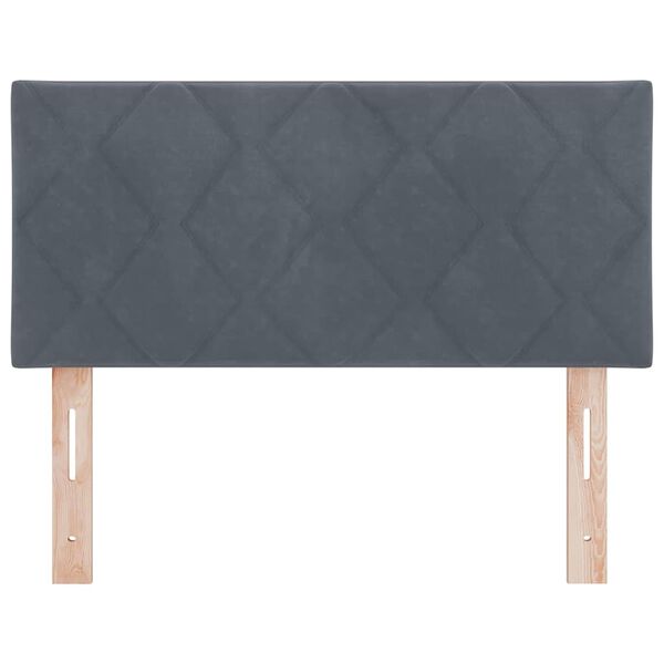 vidaXL Headboard Height Adjustable Dark grey 100 cm Velvet