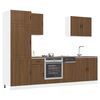 vidaXL 7 Piece Kitchen Cabinet Set Porto Brown Oak Engineered Wood