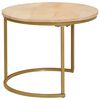 vidaXL Nesting Coffee Tables 3 pcs Brown Solid Mango Wood and Steel