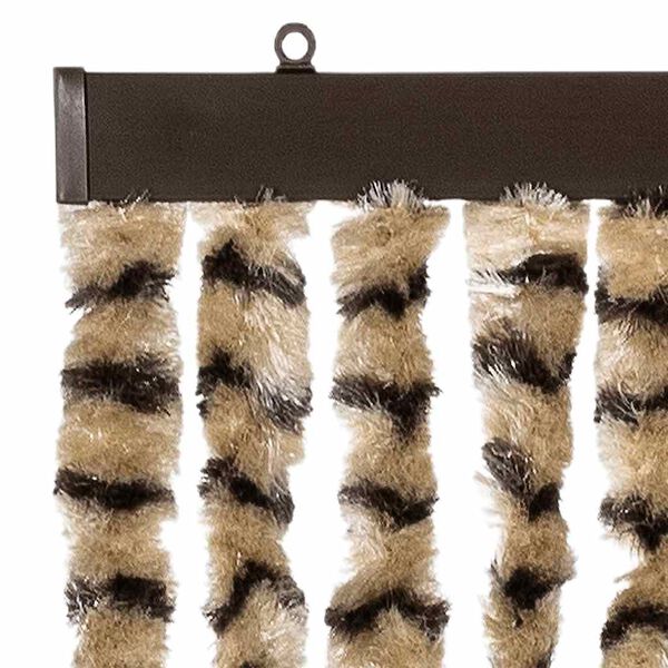 vidaXL Insect Curtain Beige and Brown 56x185 cm Chenille