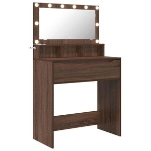 vidaXL Bedroom Dressing Tables Brown Oak 80 x 39.6 x 135 cm