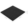 vidaXL Anti-vibration Washing Machine Mat Black 60x60x0.6 cm