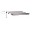 vidaXL Electric Retractable Awning Light Grey 3 x 2.5 m