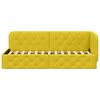 vidaXL Corner Bed Frame with Headboard Yellow 80 x 200 cm Velvet