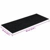 vidaXL Stair Mats Self-adhesive 15 pcs 60x25 cm Black Rectangular