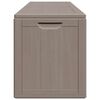 vidaXL Garden Storage Box 270L Brown PP Wood Look