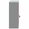 vidaXL Tool Cabinet with Shelf with Lock Red and Grey 50 x 20 x 55 cm