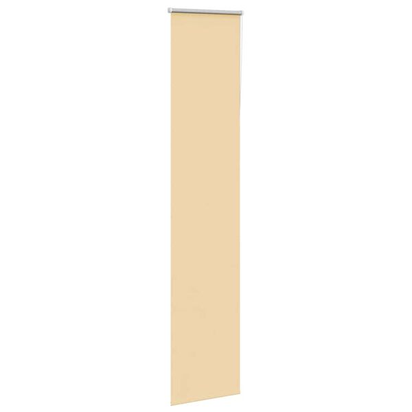 vidaXL Roller Blind Blackout Beige 50x210 cm Fabric Width 45.7 cm Polyester