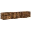 vidaXL TV Wall Cabinet 2 pcs Smoked Oak Engineered Wood