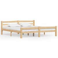 vidaXL Bed Frame Solid Pinewood 180x200 cm Super King