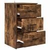 vidaXL Bedside Cabinet Smoked oak 38 x 38 x 66 cm Engineered wood