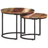 vidaXL Nesting Tables 2 pcs Solid Reclaimed Wood