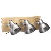 vidaXL Industrial Wall Lamp Silver 68x23 cm E27 Mango Wood