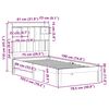vidaXL Bookcase Bed without Mattress White 75x190cm Solid Wood Pine