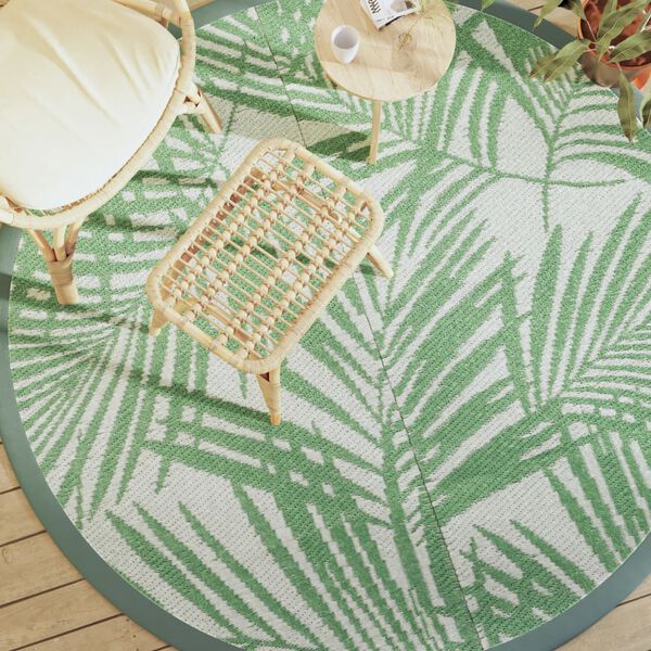 vidaXL Outdoor Carpet ARAKIL Green &Oslash;200 cm PP