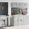 vidaXL Garage Cabinets 2 pcs Concrete Grey Engineered Wood