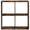 vidaXL Bookcase Smoked Oak 68.5x32x68.5 cm Engineered Wood