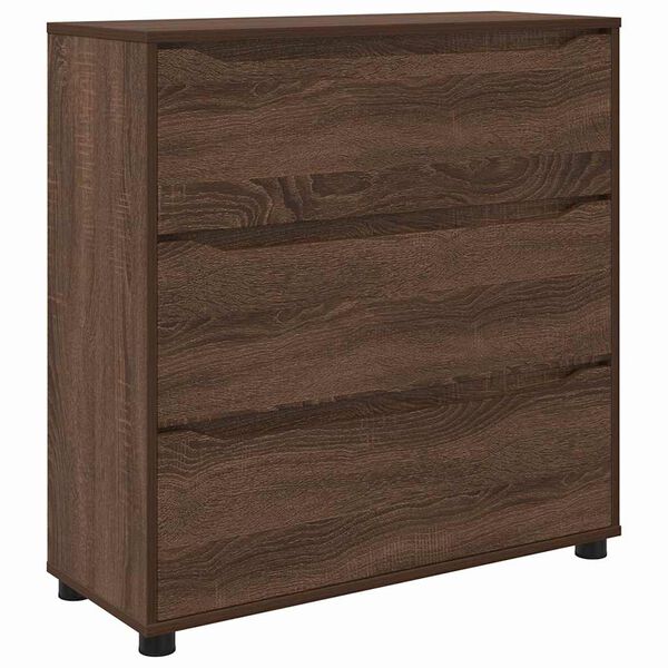 vidaXL Storage Cabinet Brown Oak 80 x 31 x 81 cm Engineered Wood