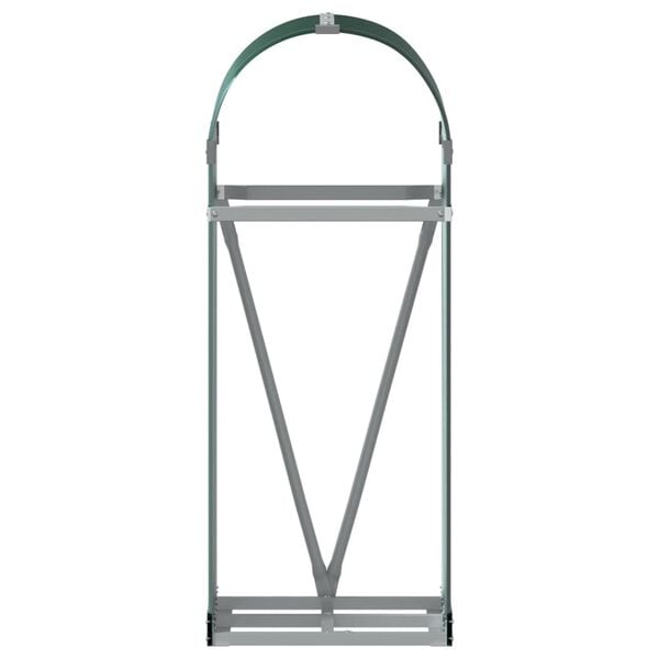 vidaXL Log Holder Green 40x45x100 cm Galvanised Steel
