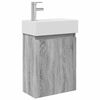 vidaXL Bathroom Vanity Unit with Tap Grey Sonoma 45.5 x 22.5 x 84 cm