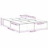 vidaXL Storage Bed Frame Grey Sonoma 160 x 200 cm Engineered Wood