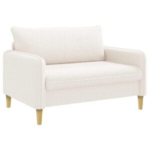 vidaXL XXL Armchair Cream Boucl&eacute;